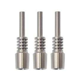 HONEYPUFF 40 MM Titanium Tip For Oil Straw Collector Kits Titanium Tips Nails Oil Collector Straw For Glass Water Pipe Dabber