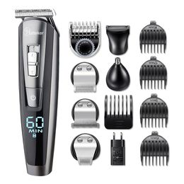 professional hair trimmer waterproof 5 in1hair clipper electric hair cutting machine beard trimer body men haircut