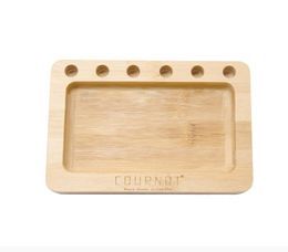 Small size cigarette operation panel natural bamboo wood material storage and storage bag