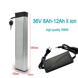 36V 8.8Ah li ion battery 36v 8Ah 10Ah 12Ah lithium BMS 18650 10S for 500W e bike sccoter foldable bicycle + 2A charger