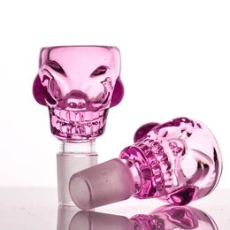 Manufacturer 14.4 &18.8 glass blow other smoking accessories design Skull bowl for bongs wholesale