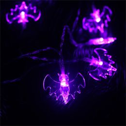 1.5M/3M Halloween Bat Spider Lights String Lamp Holiday Party Decoration String Light Battery Operated JK1909XB