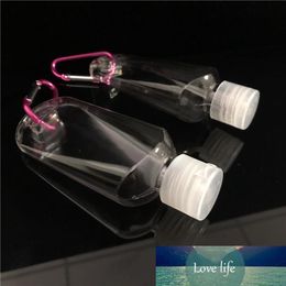 60ML50ML30ML Hand Sanitizer Bottle for Disinfectant Liquid with Key Ring Hook Transparent Plastic Bottle Free Fast Sea Freight