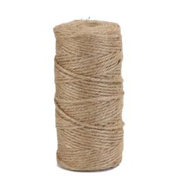Natural 100M Jute Twine Burlap String Hemp Rope Cords Thread For Party Wedding Gift Wrapping DIY Scrapbooking Florists Craft