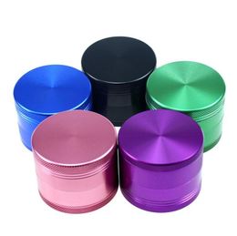 4 Layers Metal Herb Grinder Multi Color Smoking Grinders Aluminium Alloy Filter Screen Cigarette Mill Fashion Exquisite 17 5ls G2