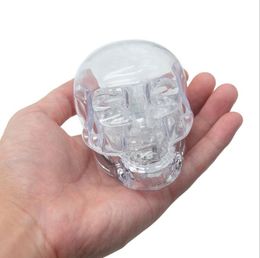 New double layer transparent grinder acrylic light Colour changing Ghost Skull