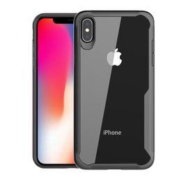 Transparent case Hard PC+Soft TPU Bumper Reinforced Corner Shockproof Cover For iPhone 11 Pro MAX X XS MAX XR iPhone 6 6S 7 8 Plus SE 2020