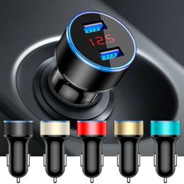 2 USB Port Fast Charging Car Charger Adapter 3.1A Digital LED For iPhone 4 5 6 LG HTC Samsung Phone etc