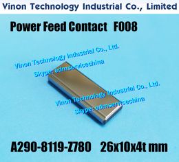 (2pcs) A290-8119-Z780 26x10x4tmm Power Feed Contact F008 Lower for Fanuc iD,iE, Level Up (iD2) edm electrode pin F006-2(26) A290.8119.Z780