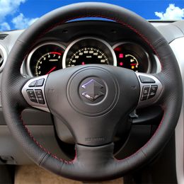 Hand-stitched Artificial leather Car Steering Wheel Cover for Suzuki Grand Vitara 2007-2013