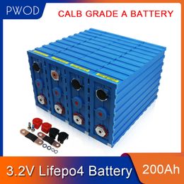 PWOD 32pcs GRADE A 3.2V200AH lifepo4 battery cell batteries CALB SE200FI 96V 12V 24V 48V For Electric Bicycle/EV/Solar/boat golf