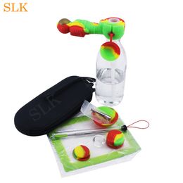 wholesale new combination Multifunctional pipe kit with Gift Box astronaut pipes silicone bong water pipe bubbler pipes smoking accessories