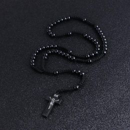 Komi Whole Catholic Orthodox 8mm Wooden Rosary Beads Brand Necklaces Religious Jesus Praying Necklaces Beads Jewelry1272e