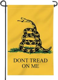 Dont Tread On Me Decorative Garden Flags 30x45cm, Cheap Price 100D Polyester Fabric, One Layer, Printing, Free Shipping