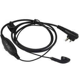 NEW 2 PIN PTT/VOX Inline PTT Earpiece for Radio Walkie Talkie GP2000 GP300 GP308 CT150 CT250 SP10 PRO1150 DTR410 XV1100 XTN446