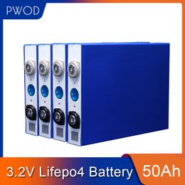 4pcs 3.2v 50ah lifepo4 no 56Ah lithium battery for pack diy 12v 48v Solar energy storage inverter scooter bike EV