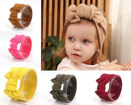 Knit Baby Headband Infant Elastic Bow Headwrap Headband Autumn Winter Warm Bowknot Hair Accessories Ear Warmer