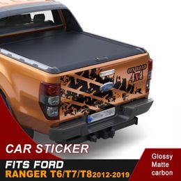 Car accessories 1 set 4x4 off road back door Letter spots graphic Vinyl car sticker fit for ford ranger T6/T7/T8 2012-2019