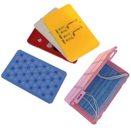 New styles PP Face Mask Storage Box Mask Holder Portable Dust-Proof Moisture-Proof Children's Student Mask Box LX3160