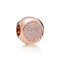 NEW 100% 925 Sterling Silver 1:1 Authentic 786214PCZ Charm Dazzling Droplet -Roze Bracelet Original Women Jewellery Gift