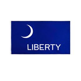 Fort Moultrie Liberty Flag 3x5 FT 90x150cm Double Stitching 100D Polyester Festival Gift Indoor Outdoor Printed Hot selling