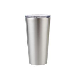 16oz Stainless Steel Beer Cup Double Wall Wine Tumbler Vacuum Insulated Coffee Cup with Lids WB2675