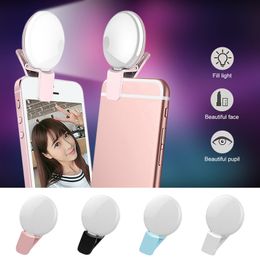 mini selfie light UK - Mini Q Rechargeable Universal LED Selfie Light Ring Light Flash Lamp Selfie Ring Lighting Camera Photography For iPhone Samsung S10 Plus