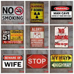 Bar Metal Tin Paints Retro Wall Plaque Sign Iron Painting Home Decoration Art Sticker Cafe Pub Signs Posters Wall Decor HHE1600