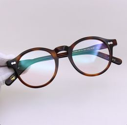 Brand Eyeglasses Frames Fashion Round Myopia Optical Glasses Retro Eyewear Glasses Frames Men Women Miltzen Spectacle Frames with Clear Lens