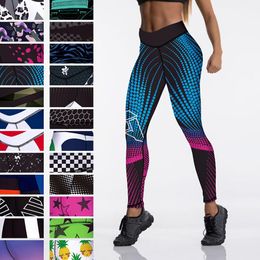 Kadın Tayt İnce Yüksek Bel Esneklik Tayt Spor Baskı Leggins Nefes Kadın Pantolon Tayt Push Up Gücü 200921