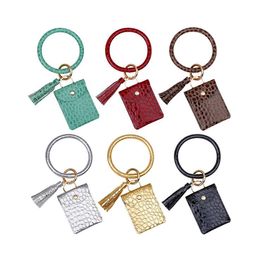 2021 New Soft Leather Coin Purse Keychain Mini Women Card Holder Card Holders Wallet Case Porte Clef Key Ring Chain Riverdale Free Shipping