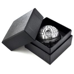 Death Star Grinder 3 Layer 55mm Herb Grinders Pollen Catcher Zinc Alloy Metal PokeBall Grinder With Gift Box