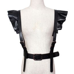 Belts 2021 Personality Shoulders Sexy Belt Faux Leather Body Bondage Corset Female Harness Waist Straps Suspenders