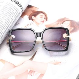 Sunglasses womens designer sunglasses Square Mirror Women's Sunglasses Luxury French Trendy Fashion Goggles Black UV Protection letters sunglasses for women