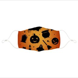 Halloween fashing masks for children Cotton cloth masks for dustproof anti-smog printed cartoon can be washed for windproof student masks