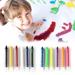 6 Farben Gesicht Maleraufwollstifte Spleißstruktur Gesichtsfarbe Crayon Body Painting Pen Stick Für Kinder Party Makeup Werkzeuge