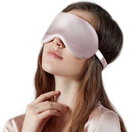 100% Pure Silk Double-Side Shading EyeShade Sleeping Eye Mask Cover Eyepatch Blindfolds Eyeshade Health Sleep Shield Light5645