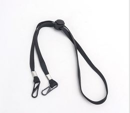 Black Grey Colour Adjustable Face Mask Extension Lanyard for Adult Kids Safety Mask Clip Holder Hanging Neck No More