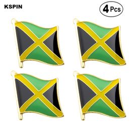 Jamaica Flag Pin Lapel Pin Badge Brooch Icons 4PC