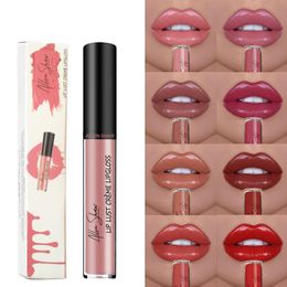 Glitter Moisturized lip gloss Nude color Liquid lipstick Waterproof Long Lasting 12 Colors Lip Gloss