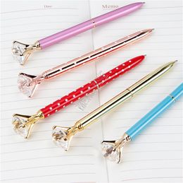 29 Colours Big Diamond Ballpoint Pens Designers Students Crystal Gem Ball Pen School Office Writing Supplies Kawaii Gifts Stationery D9902