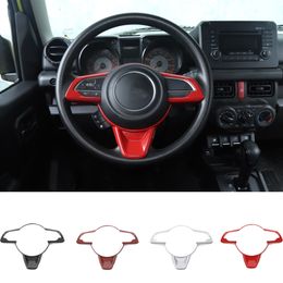 ABS Car Steering Wheel Pannel Decoration Cover Stickers For Suzuki Jimny 2019 UP Car Interior Accessories