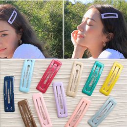 Cute Glitter Hairpins Snap Hair Clip for Girls Hair Pins Unique Women's Gift BB Clip Candy Color Hair Accessories