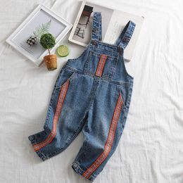 Fashion denim baby suspender trousers soft baby jeans baby clothes Infant jeans toddler jeans toddler trousers pants boys clothes