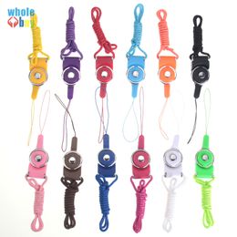 Cell phone lanyards woven fabric neck strap detachable lanyard necklace with 12 colors for cell phone mp3 mp4 camera Phone Decoration