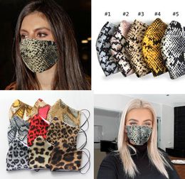 Fashion Leopard Print Face Masks Designer Mask Washable Dustproof Respirator Cycling Men And Women Outdoor Sports Print Cotton Mouth Masks