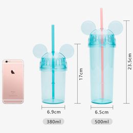 Wholesale BPA Free Large Capacity Sport Water Bottle Outdoor Hiking Camping Portable Space Plastic Water Bottle With Straw