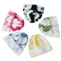 Tie-dye knit hat men/women winter hats Innocent cap men's Skullcap women beanie warm cotton men's hat turban hedging caps bonnet