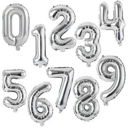 2020 40 inch Large number balloon 1 2 3 4 5 Number Digit Helium foil Ballons Baby Shower Birthday Party Wedding Decor Party