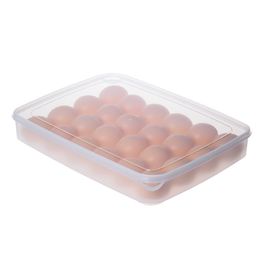 Egg Case Refrigerator Egg Storage Box 24 Grid Egg Box with Lid Home Kitchen Tools WB2615